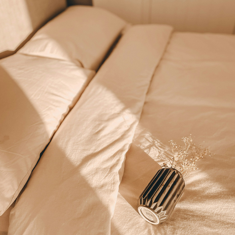 Set Tempat Tidur Dicelup Microfiber 100% Poliester