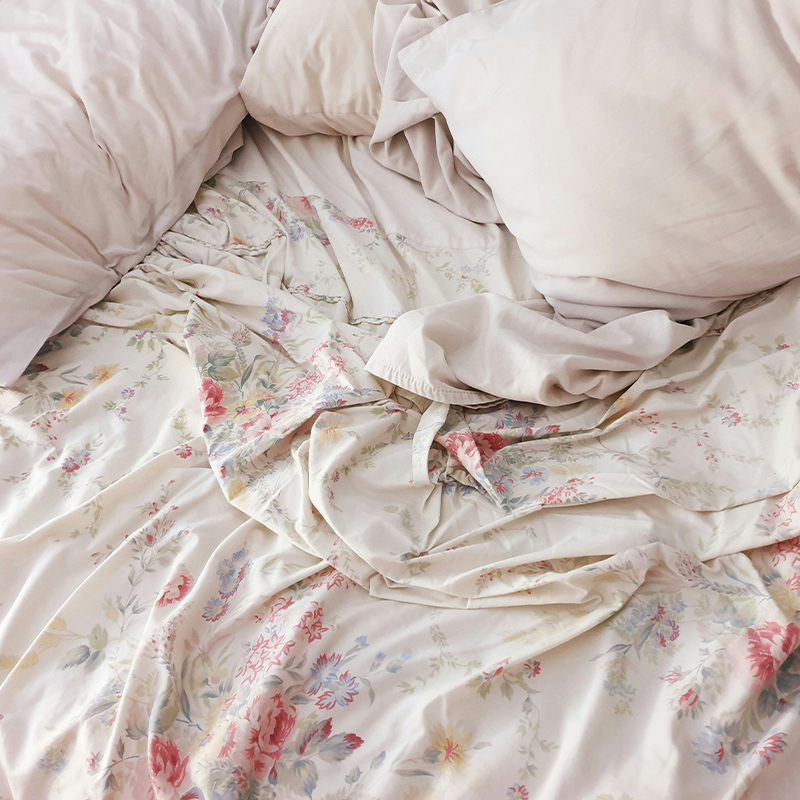 Set Tempat Tidur Cetak Microfiber Poliester 100% Ultra Lembut