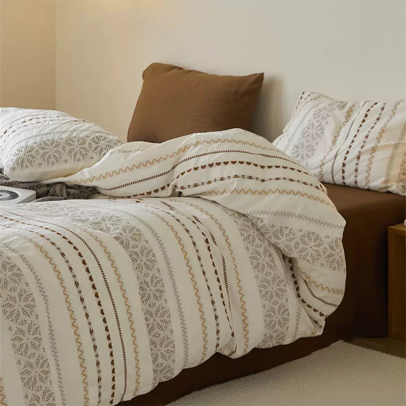 Set Tempat Tidur Cetak Microfiber Poliester 100% Ultra Lembut