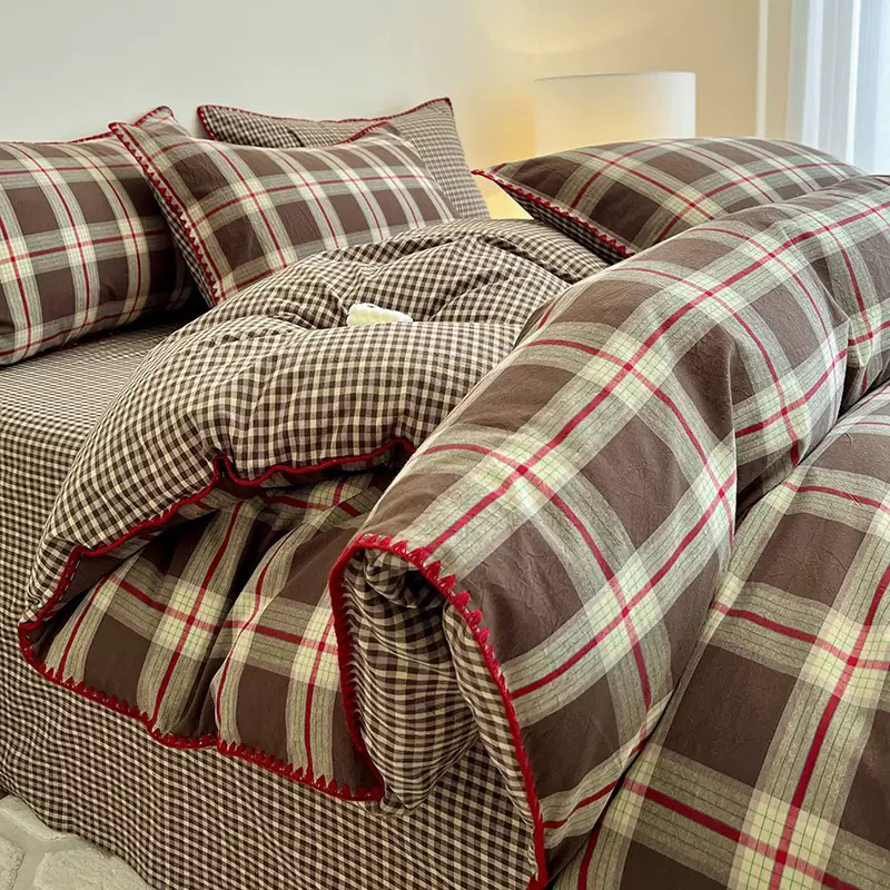 Set Tempat Tidur Cetak Microfiber Poliester 100% Ultra Lembut