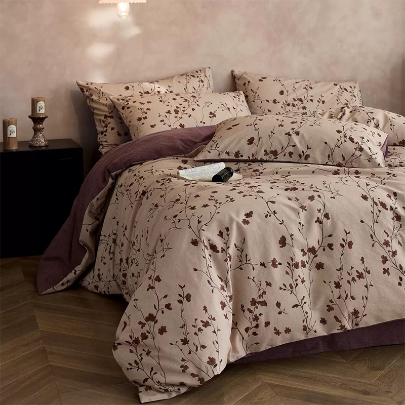 Set Tempat Tidur Cetak Microfiber Poliester 100% Ultra Lembut
