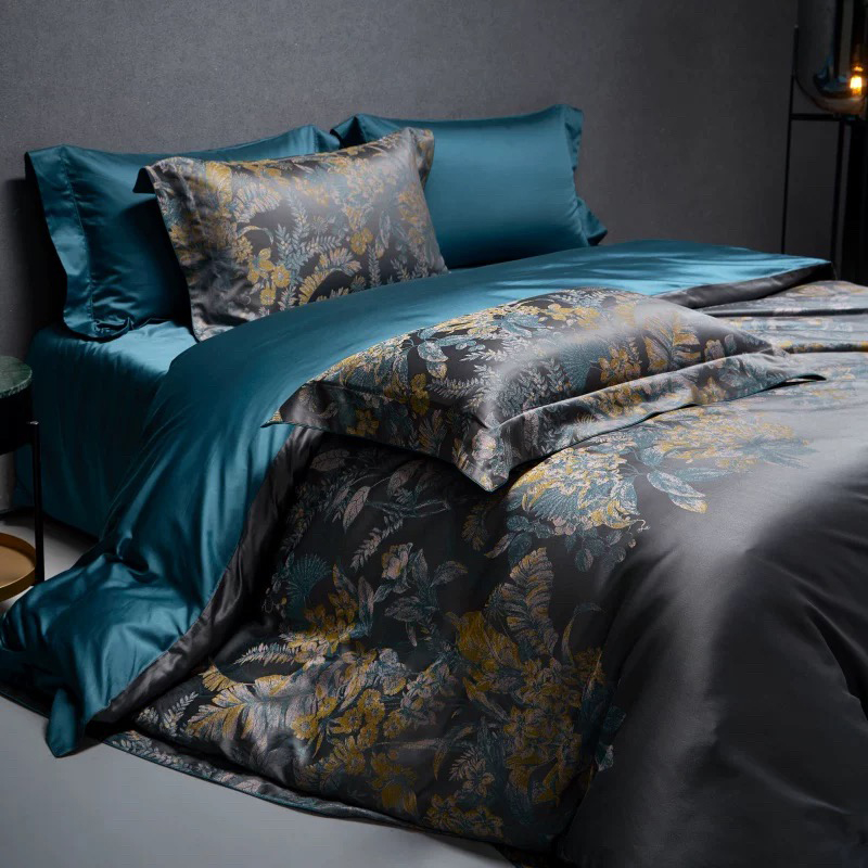 Set Tempat Tidur Cetak Microfiber Poliester 100% Ultra Lembut